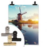 Poster Holländische Windmühle 