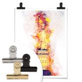 Poster Hugonnard - Watercolour: Statue of Liberty 