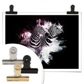 Poster Hugonnard - Wild Explosion: Zwei Zebras 