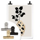 Poster Kubistika - botanisches Stillleben 