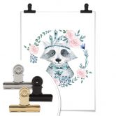 Poster Kvilis - Waschbär 01 