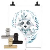 Poster Kvilis - Raccoon 02 