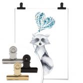 Poster Kvilis - Waschbär 03 