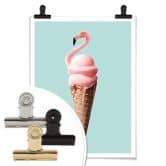Poster Loose - Flamingoeis 