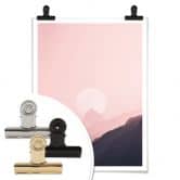 Poster Lever du soleil rose 