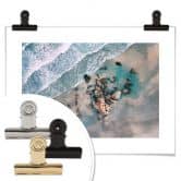 Poster Der Blick von oben: Steine am Strand 