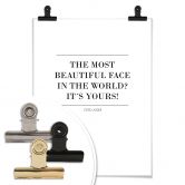 Poster The most beautiful face in the world 