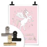 Poster Kvilis - Unicorn always believe in you - Einhorn mit Flügeln 
