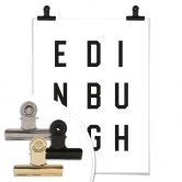 Poster - Typographie Edinburgh 