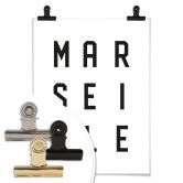 Poster – Typografie Marseille 