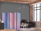 Paravent, Raumteiler freistehend, Trennwand - Rainbow Gradient: Delicate Multicolored 