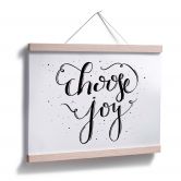 Poster Choose Joy - weiß 