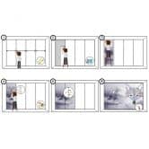 Fototapete, Vogel auf einem Zweig Natur abstrakt - Andrea Haase 