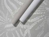 Vliestapete Blätter, Ranken Floral Natur in Grau Beige 