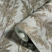 Vliestapete mit feinen Ästen silber Floral 