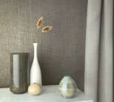 Vliestapete mit starkem Textil-Look grau, silber Struktur 