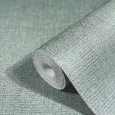 Vliestapete mit starkem Textil-Look grau, grün Struktur 