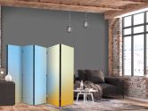 Paravent, Raumteiler freistehend, Trennwand - Energetic Gradient - Gradient Composition in Vibrant Colors 