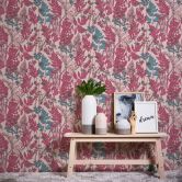 Architects Paper Vliestapete Floral Impression Blumentapete floral rosa, rot, blau, braun, grün 
