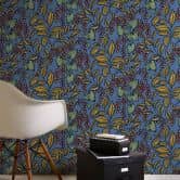 Architects Paper Vliestapete Floral Impression Blumentapete floral blau, gelb, rot, schwarz 