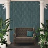 Architects Paper Papier Peint Design Absolutely Chic Graphique Bleu Marron Beige  