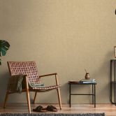 Strukturtapete Textil-Optik Sandgelb Beige - Dezente Vliestapete modern 