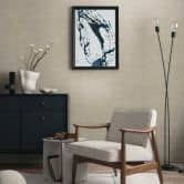 Structuurbehang taupe grijs - Vliesbehang met fijne lijnen - modern behang voor op de muur 