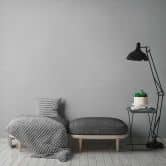 Daniel Hechter Papier peint uni Gris, Blanc 