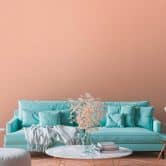 Papier peint intissé avec structure tissée horizontale Rose 