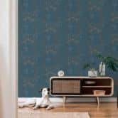 A.S. Création Vliestapete History of Art Barocktapete mit Ornamenten blau, silber 