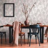 Tapete Palmenblätter Grau Bronze - Vliestapete Dschungel - Palmentapete Designer 