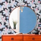 Blumentapete Schwarz Silber - Tapete Floral Hawaii - Designertapete Natur 