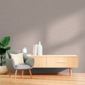 3D behang cirkelpatroon beige grijs - Vliesbehang structuur discreet modern 