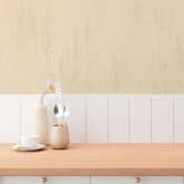 Grastapete Beige-Gelb – Warme Naturtapete mit sonnigem Grasmotiv 