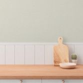 Unitapete mit Leinen-Optik Creme Beige Weiß – Einfarbige Vliestapete strukturiert 