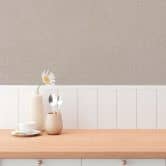 Unitapete mit Leinen-Optik Braun Beige – Einfarbige Vliestapete strukturiert 