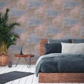 Livingwalls Metropolitan Stories 2 Antonio - Barcelona Papier peint effet carrelage, Beige, Bleu, Marron 