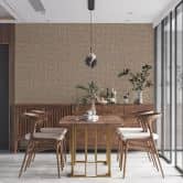 Livingwalls Ethnotapete My Home My Spa Vliestapete Study Libary Home hellbraun, silber, gold 