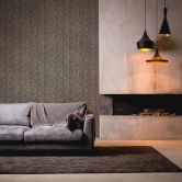 Livingwalls Ethnotapete My Home My Spa Vliestapete Natural Cosy Home kieselgrau, hellbraun 