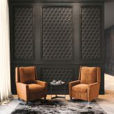 3D Wohnzimmer Tapete Grau Anthrazit - Moderne Design Vliestapete 