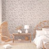 behang stone look - steen behang PVC-vrij van A.S. Création grijs wit 386371 