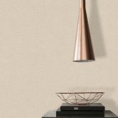 Plain wallpaper beige PVC-free - non-woven wallpaper by A.S. Création light glossy cream 386621 