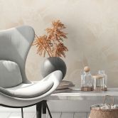 Tapete Floral - Vliestapete Blätter PVC-Frei von A.S. Création Beige Weiß Natur 386633 
