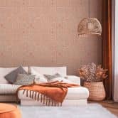 Tile wallpaper pink cream - wallpaper in tiled look - non-woven wallpaper living room office kitchen 