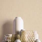 Tekstureret non-woven tapet i lys beige - Enkel elegance til moderne rumkoncepter 