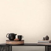 Livingwalls Vliestapete Paradise Garden Unitapete einfarbig beige 