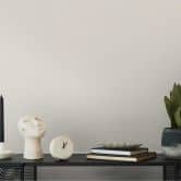 Single wallpaper with linen look beige - Textured non-woven wallpaper - Plain & subtle 
