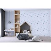 A.S. Création Kinderzimmertapete Little Love Vliestapete mit niedlichen Walen blau, grau, weiß 
