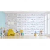 Fascinating dinosaur nursery wallpaper: watercolour look in colourful and beige - Made in Germany 