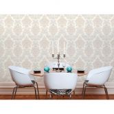 Livingwalls Vliestapete Metropolitan Stories Lizzy London Barocktapete mit Ornamenten beige, metallic, weiß 